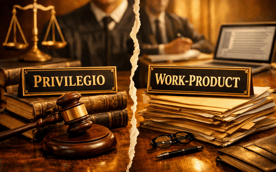 The use of generative AI tools in court and the scope of privilege and protection are the subject of debate